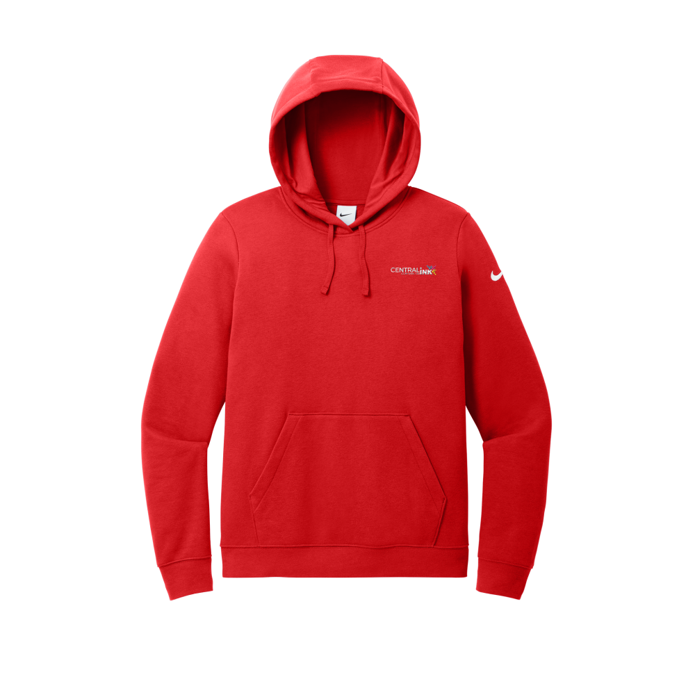 Nike Women's Club Fleece Sleeve Swoosh Pullover Hoodie
