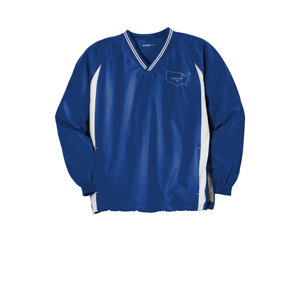 Sport-Tek® Tipped V-Neck Raglan Wind Shirt