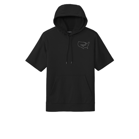 Sport-Tek® Sport-Wick® Fleece Short Sleeve Hooded Pullover