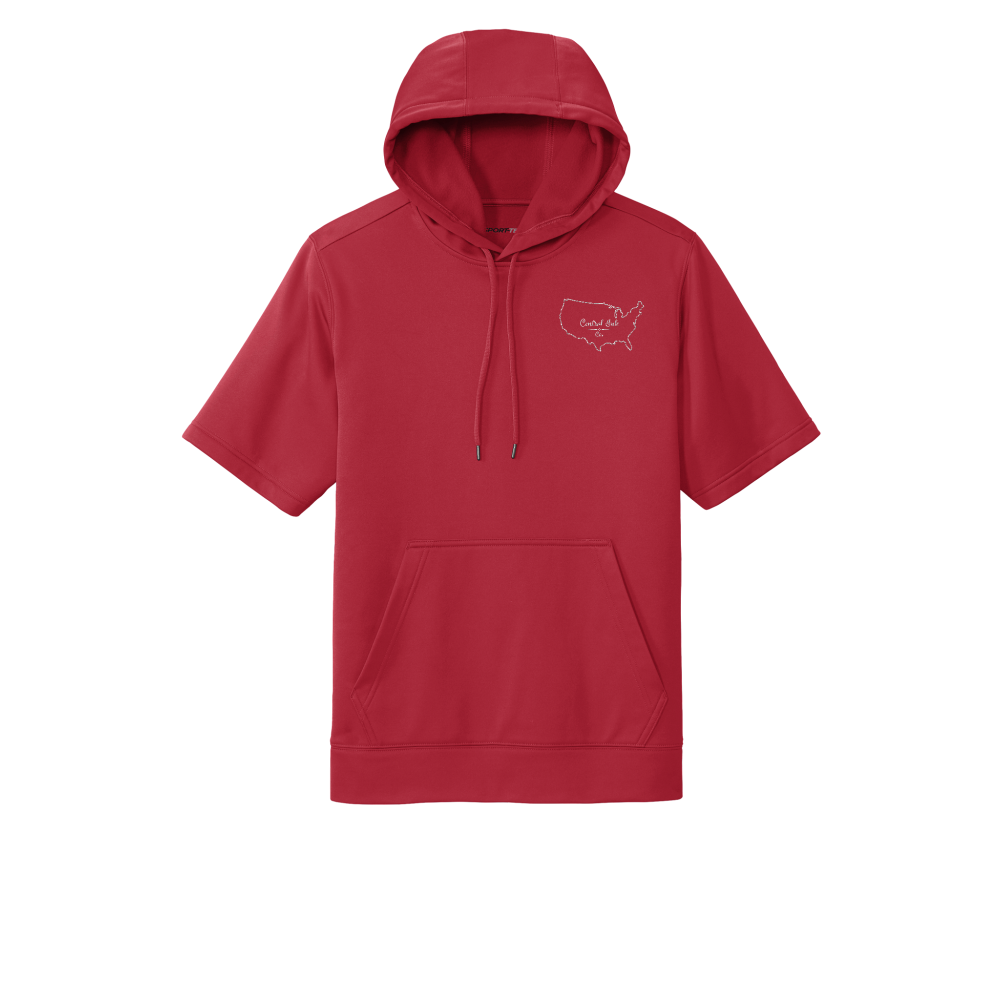 Sport-Tek® Sport-Wick® Fleece Short Sleeve Hooded Pullover