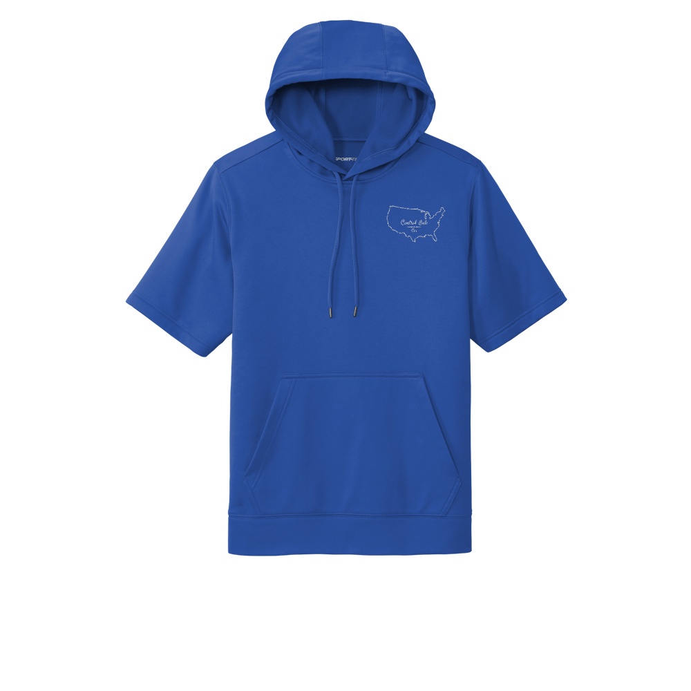 Sport-Tek® Sport-Wick® Fleece Short Sleeve Hooded Pullover