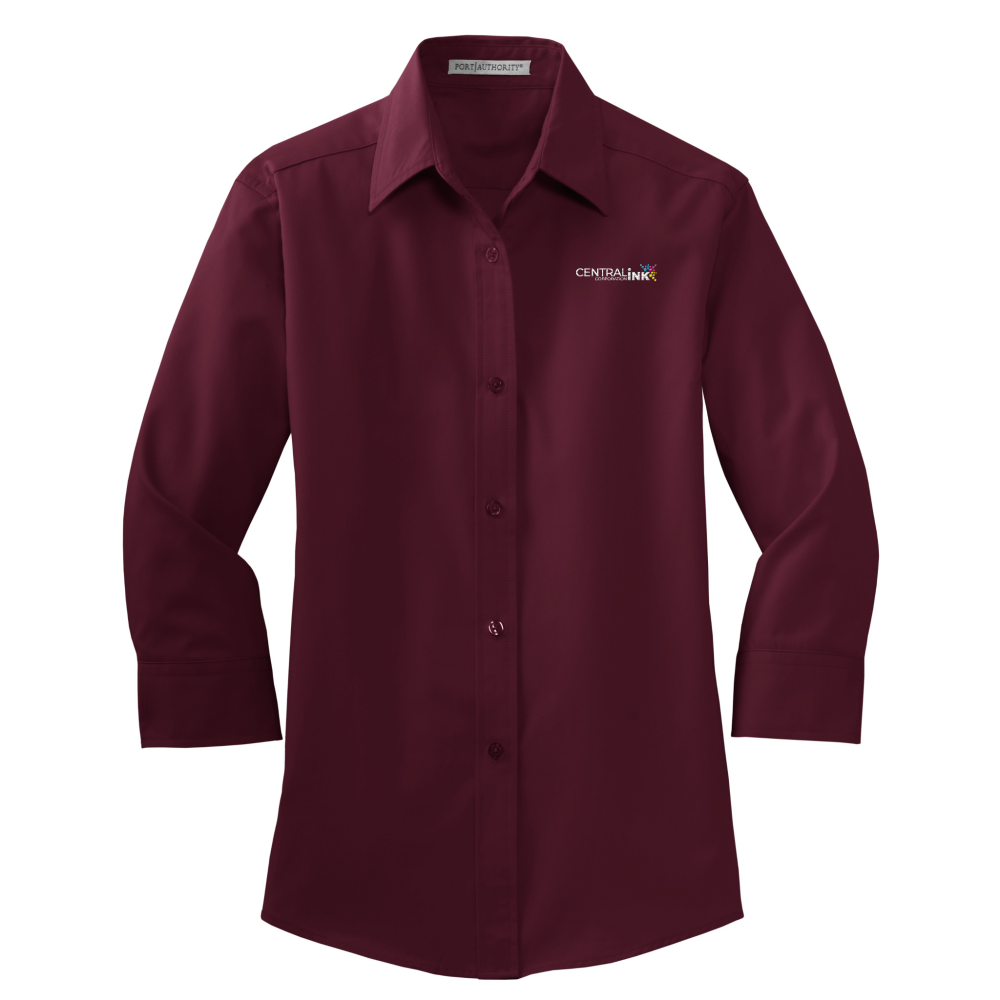 Port Authority® Women's 3/4-Sleeve Easy Care Shirt
