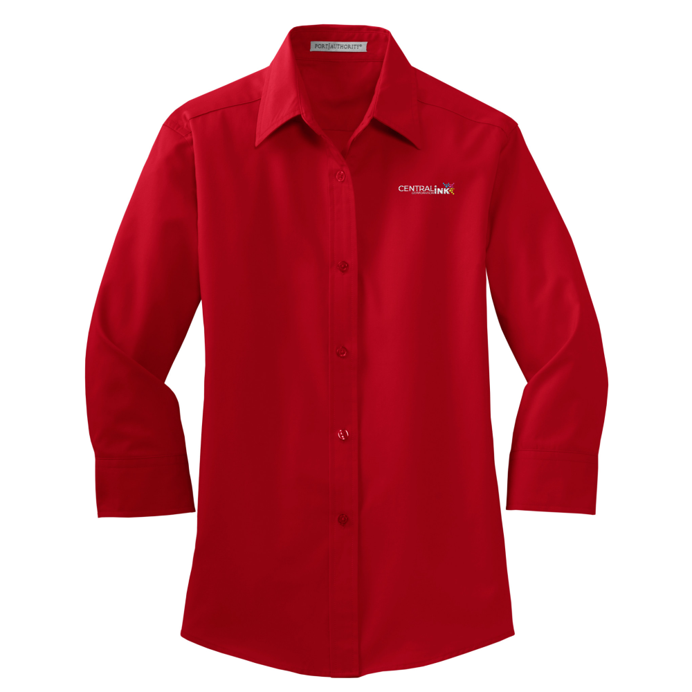 Port Authority® Women's 3/4-Sleeve Easy Care Shirt