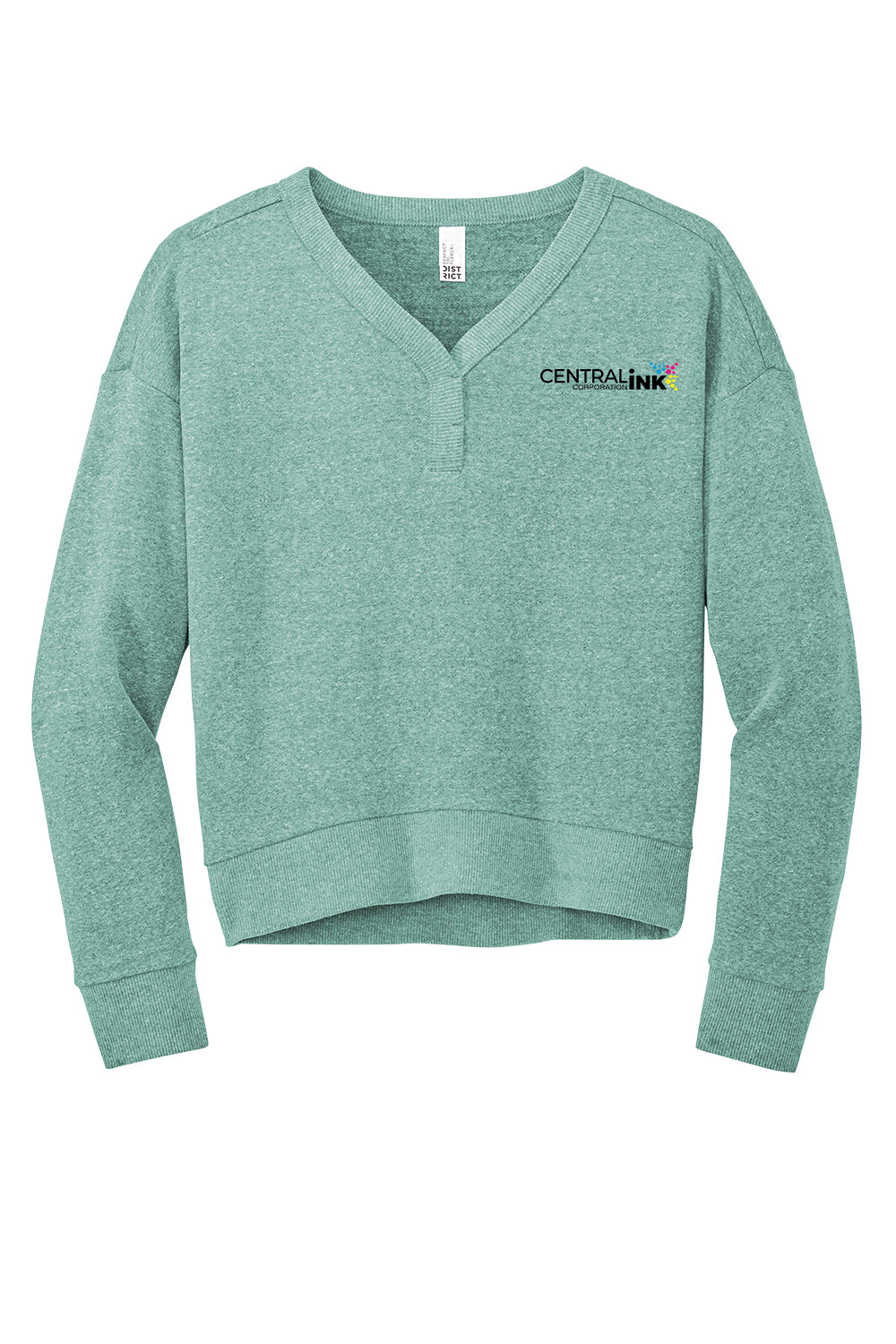 District® Women’s Perfect Tri® Fleece V-Neck Sweatshirt