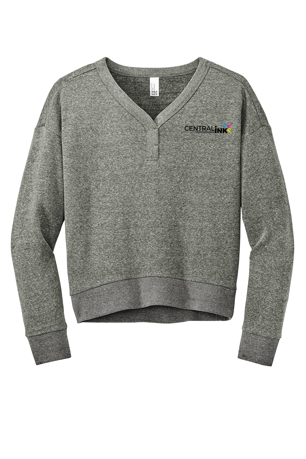 District® Women’s Perfect Tri® Fleece V-Neck Sweatshirt