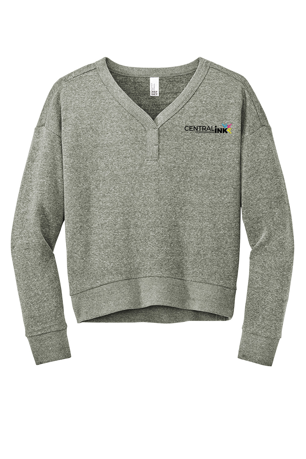 District® Women’s Perfect Tri® Fleece V-Neck Sweatshirt