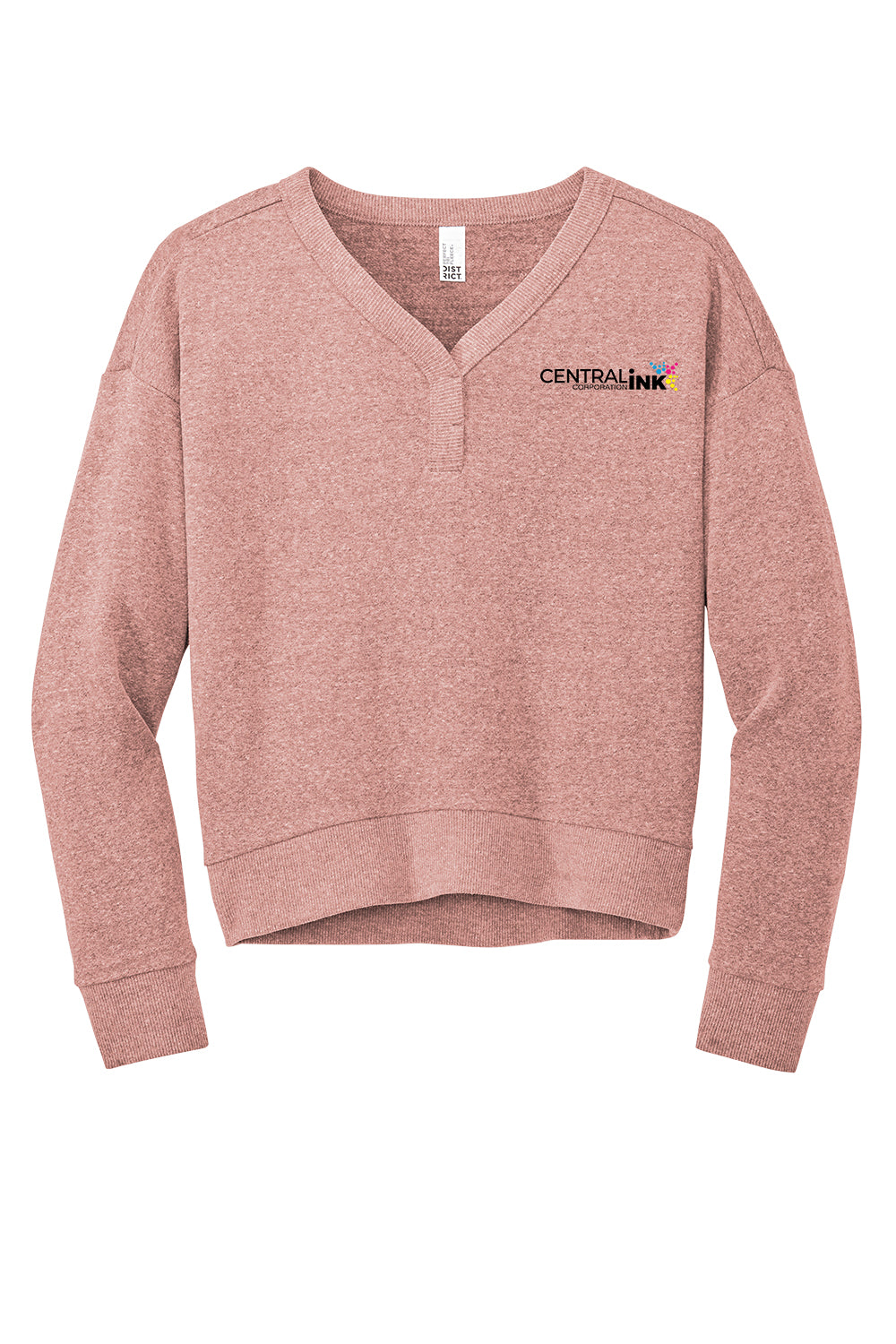 District® Women’s Perfect Tri® Fleece V-Neck Sweatshirt
